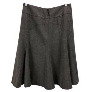 Bandolino Skirt Womens Size 10 Stretch Work Career Brown Flared EUC